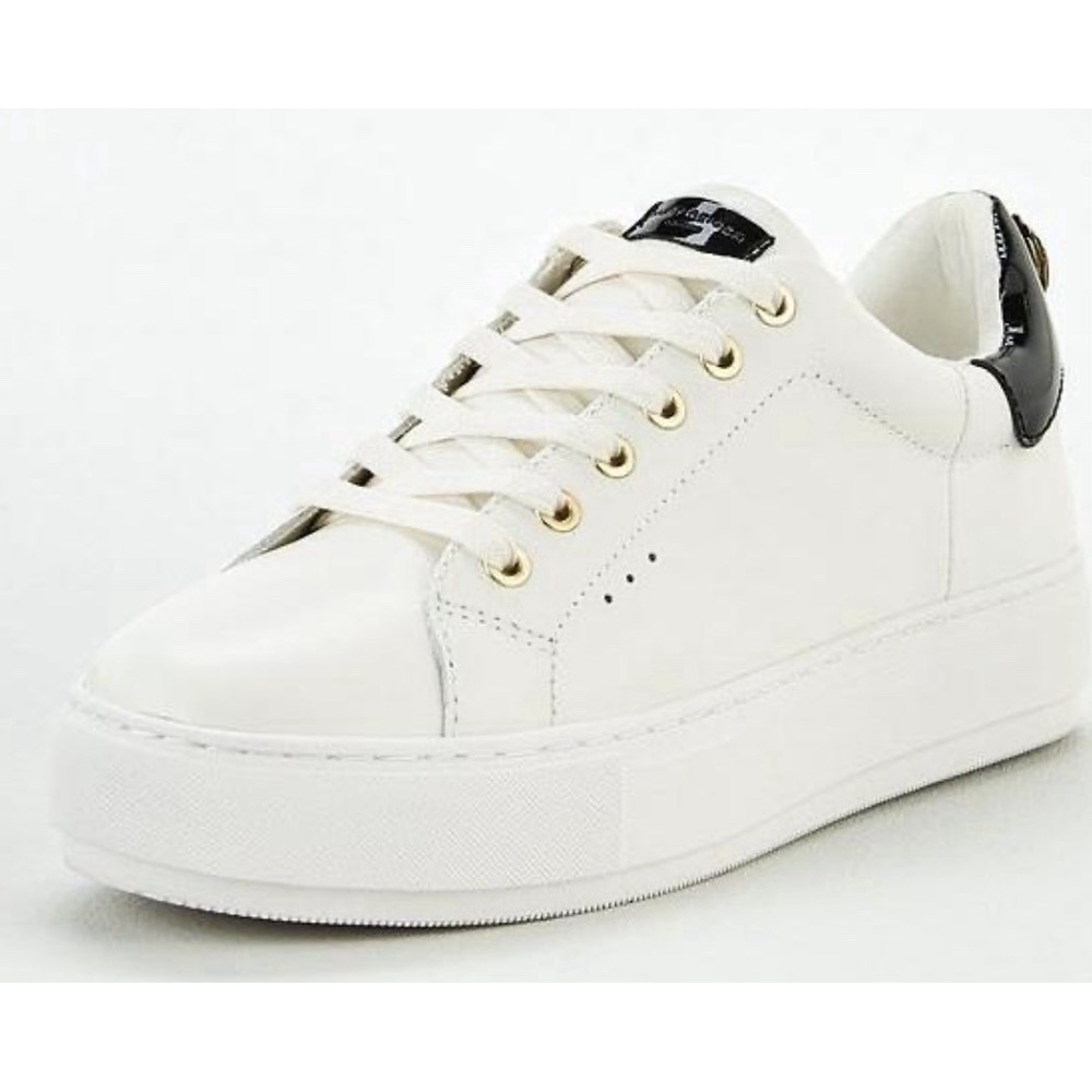 Kurt Geiger London Laney Womens Size 40 US 9 Sneakers Black White Leather Bird